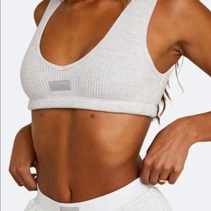 SET ACTIVE lounger boxers and lounge dip bra, heather ash gray XS